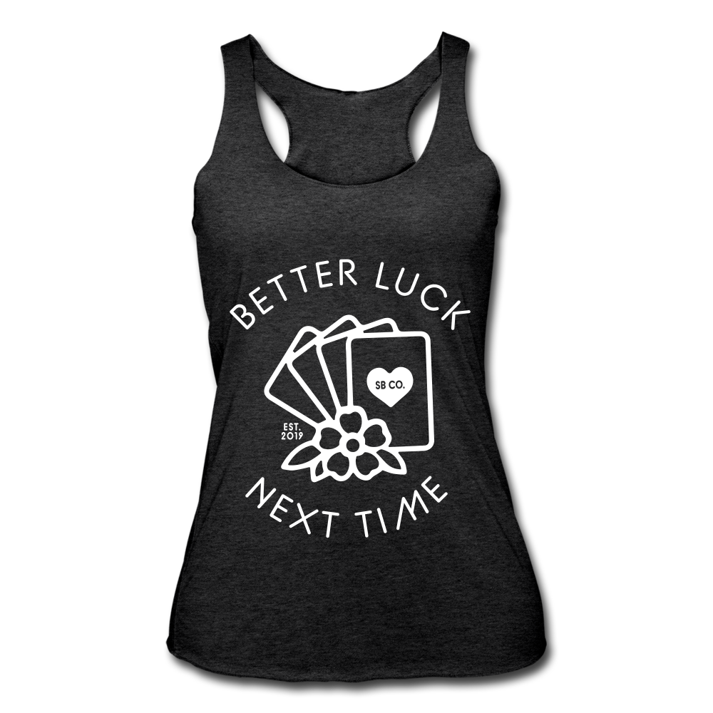 BETTER LUCK TANK TOP - heather black